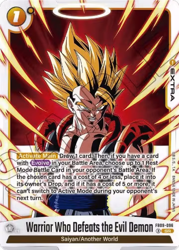 Warrior Who Defeats the Evil Demon (FB09-096), Dual Evolution — DB Fusion card price