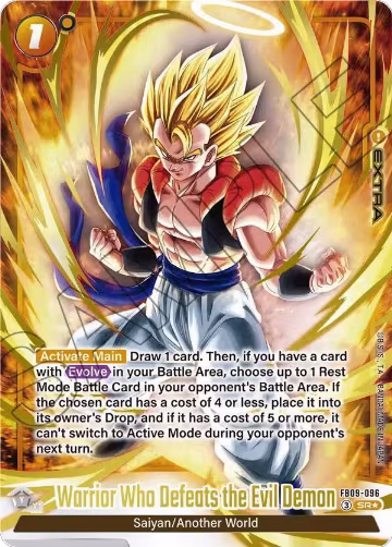 Warrior Who Defeats the Evil Demon (Alternate Art) (FB09-096), Dual Evolution — DB Fusion card price