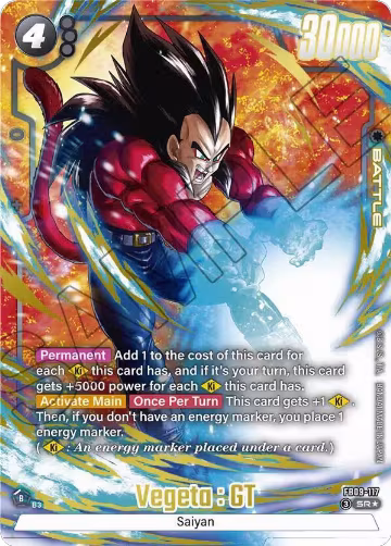 Vegeta : GT - FB09-117 (Alternate Art) (FB09-117), Dual Evolution — DB Fusion card price