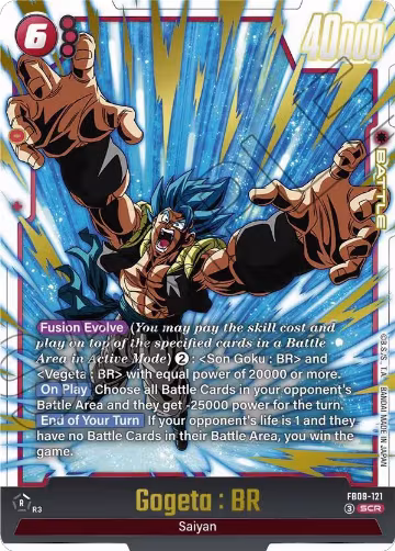 Gogeta : BR - FB09-121 (FB09-121), Dual Evolution — DB Fusion card price