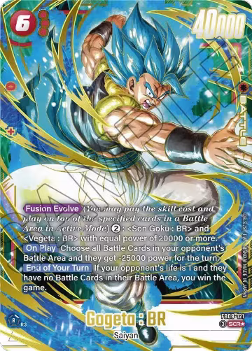 Gogeta : BR - FB09-121 (Alternate Art) (FB09-121), Dual Evolution — DB Fusion card price