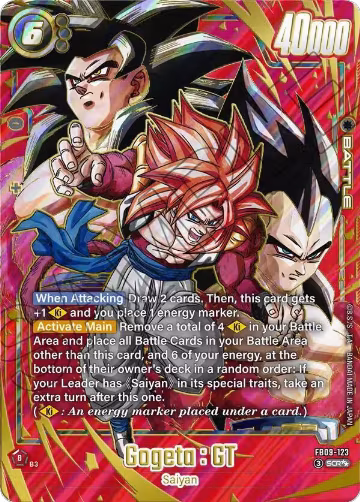 Gogeta : GT - FB09-123 (Super Alternate Art) (FB09-123), Dual Evolution — DB Fusion card price