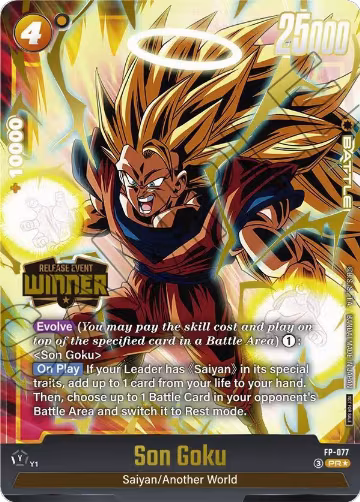 Son Goku - FP-077 (Release Event Winner) (FP-077), Fusion World Promotion Cards and Packs — DB Fusion card price