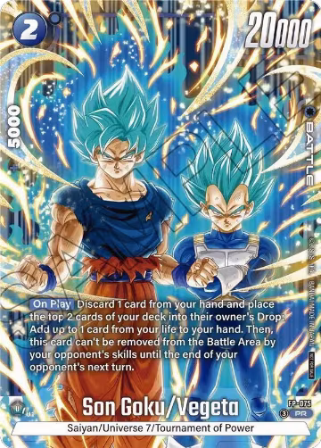 Son Goku/Vegeta (2nd Anniversary Pack) (FP-075), Fusion World Promotion Cards and Packs — DB Fusion card price