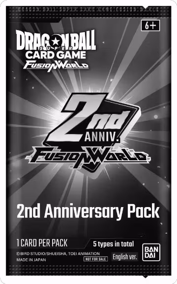 2nd Anniversary Pack, Fusion World Promotion Cards and Packs — DB Fusion sealed product price