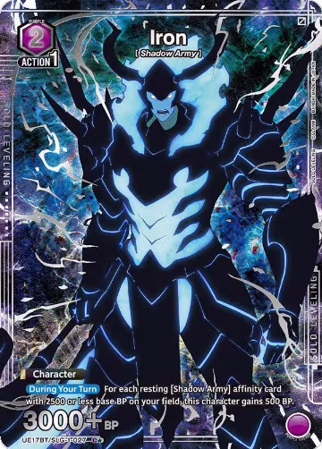 Iron (C*) (UE17BT/SLG-1-027), SOLO LEVELING — Union Arena card price
