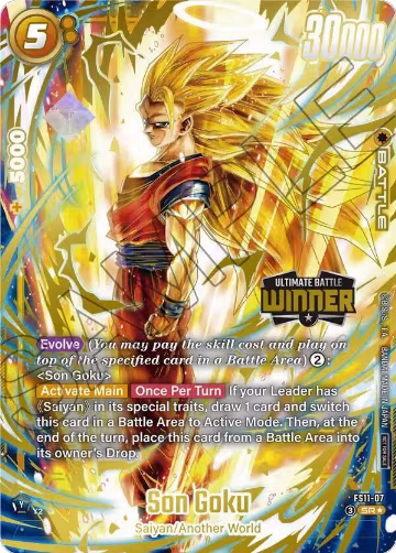 Son Goku - FS11-07 (Ultimate Battle 2026 Vol.2 Winner) (FS11-07), Tournament and Championship Promos — DB Fusion card price