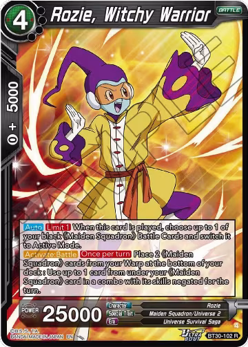 Rozie, Witchy Warrior (BT30-102), Three Glorious Fighters — DB Super card price