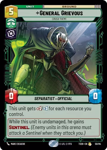 General Grievous - Crush Them! (50/84) — card price