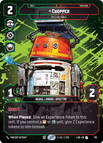 Chopper - Spectre Three (Prestige) (795), A Lawless Time — Star Wars card price