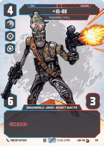IG-88 - Programmed to Kill (Prestige) (821), A Lawless Time — Star Wars card price