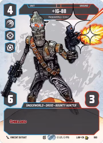 IG-88 - Programmed to Kill (Prestige Foil) (860), A Lawless Time — Star Wars card price