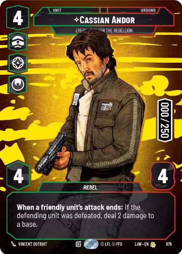 Cassian Andor - Everything for the Rebellion (Serialized) (879), A Lawless Time — Star Wars card price