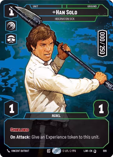 Han Solo - Hibernation Sick (Serialized) (889), A Lawless Time — Star Wars card price