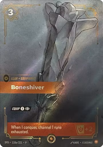 Boneshiver (118a/221), Riftbound Organized Play Promotional Cards — Riftbound card price