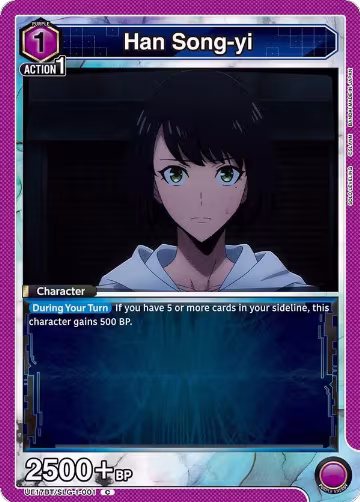 Han Song-yi (001) (UE17BT/SLG-1-001), SOLO LEVELING — Union Arena card price