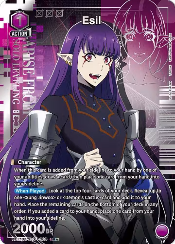 Esil (008) (SR*) (UE17BT/SLG-1-008), SOLO LEVELING — Union Arena card price