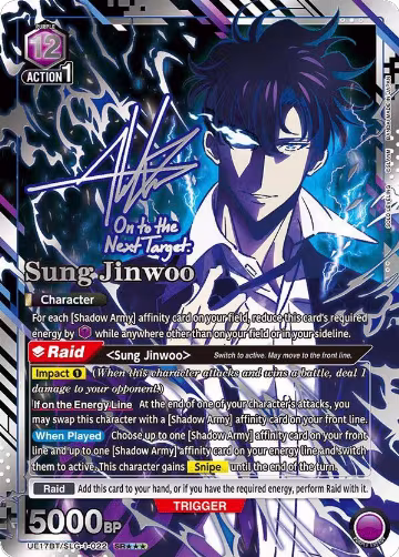 Sung Jinwoo (022) (SR***) (UE17BT/SLG-1-022), SOLO LEVELING — Union Arena card price