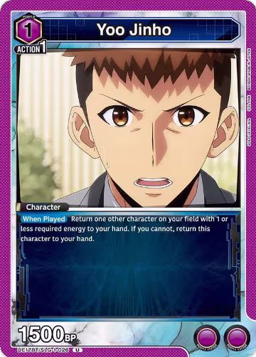 Yoo Jinho (026) (UE17BT/SLG-1-026), SOLO LEVELING — Union Arena card price