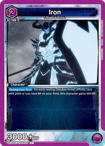 Iron (UE17BT/SLG-1-027), SOLO LEVELING — Union Arena card price