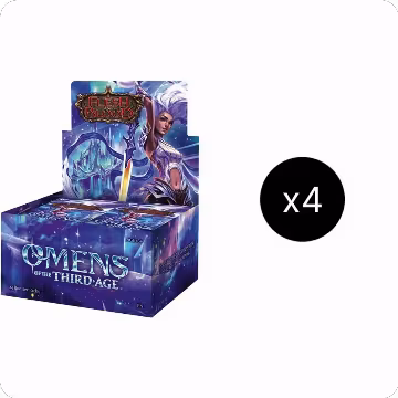 Omens of the Third Age Booster Box Case, Omens of the Third Age — Flesh & Blood sealed product price