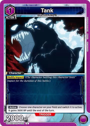 Tank (UE17BT/SLG-1-032), SOLO LEVELING — Union Arena card price