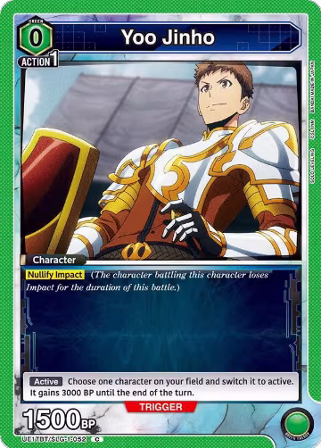 Yoo Jinho (052) (UE17BT/SLG-1-052), SOLO LEVELING — Union Arena card price