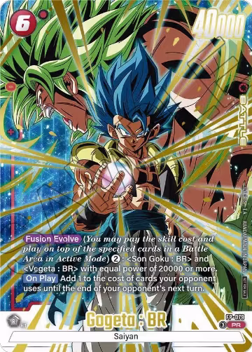 Gogeta : BR (2nd Anniversary Pack) (FP-079), Fusion World Promotion Cards and Packs — DB Fusion card price