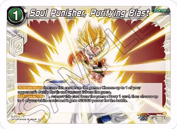 Soul Punisher, Purifying Blast (BT30-110), Three Glorious Fighters — DB Super card price