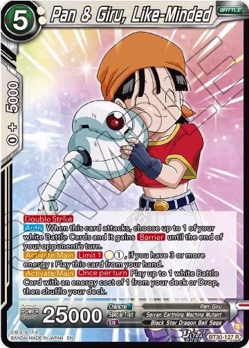 Pan & Giru, Like-Minded (BT30-127), Three Glorious Fighters — DB Super card price