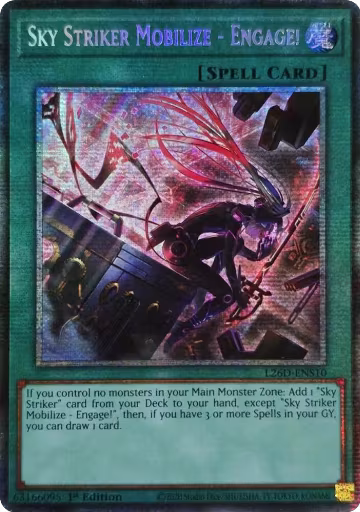 Sky Striker Mobilize - Engage! (Alternate Art) (Starlight Rare) (L26D-ENS10), Legendary Modern Decks 2026 — Yu-Gi-Oh! card price