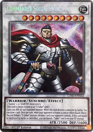 Commander Souza, Swordmaster (Starlight Rare) (L26D-ENX42), Legendary Modern Decks 2026 — Yu-Gi-Oh! card price