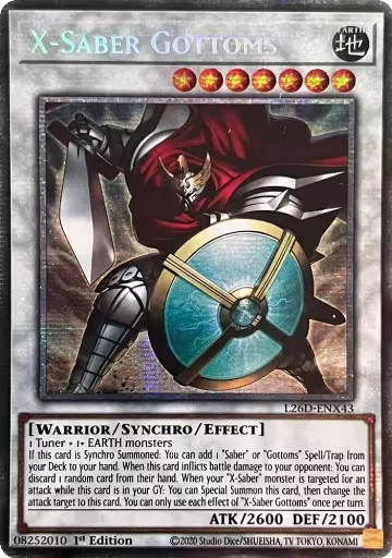X-Saber Gottoms (Starlight Rare) (L26D-ENX43), Legendary Modern Decks 2026 — Yu-Gi-Oh! card price
