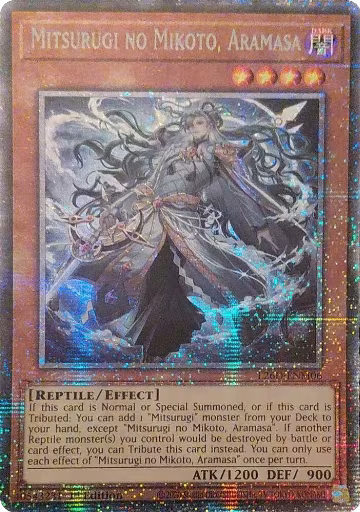 Mitsurugi no Mikoto, Aramasa (Starlight Rare) (L26D-ENM06), Legendary Modern Decks 2026 — Yu-Gi-Oh! card price