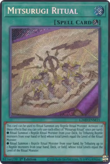 Mitsurugi Ritual (Secret Rare) (L26D-ENM15), Legendary Modern Decks 2026 — Yu-Gi-Oh! card price