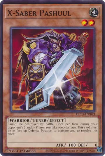 X-Saber Pashuul (L26D-ENX03), Legendary Modern Decks 2026 — Yu-Gi-Oh! card price