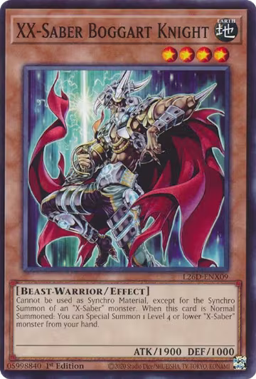 XX-Saber Boggart Knight (L26D-ENX09), Legendary Modern Decks 2026 — Yu-Gi-Oh! card price