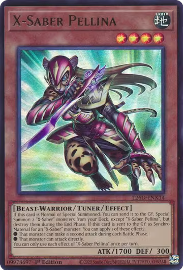 X-Saber Pellina (Ultra Rare) (L26D-ENX14), Legendary Modern Decks 2026 — Yu-Gi-Oh! card price