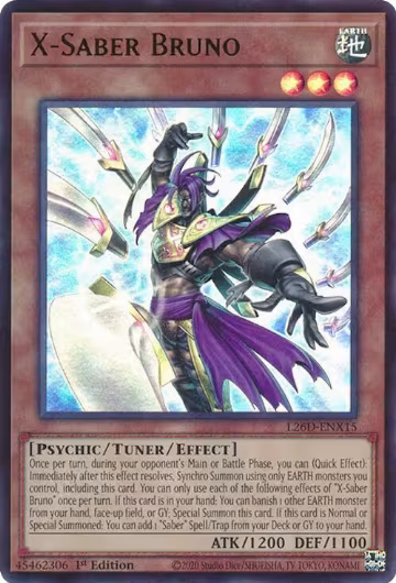 X-Saber Bruno (Ultra Rare) (L26D-ENX15), Legendary Modern Decks 2026 — Yu-Gi-Oh! card price