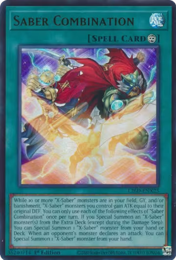 Saber Combination (L26D-ENX25), Legendary Modern Decks 2026 — Yu-Gi-Oh! card price