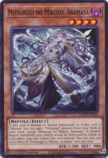Mitsurugi no Mikoto, Aramasa (L26D-ENM06), Legendary Modern Decks 2026 — Yu-Gi-Oh! card price