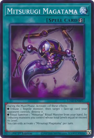 Mitsurugi Magatama (L26D-ENM17), Legendary Modern Decks 2026 — Yu-Gi-Oh! card price