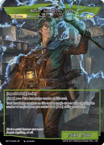 Brad, Immortal Sage (MC10-024 JR), Memoria Collection 10 — Force of Will card price