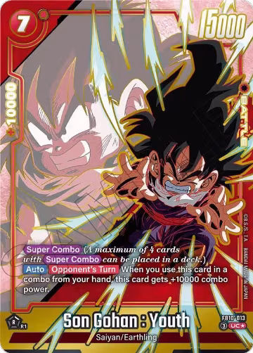 Son Gohan : Youth - FB10-013 (Alternate Art) (FB10-013), Cross Force — DB Fusion card price