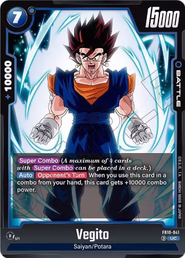 Vegito - FB10-041 (FB10-041), Cross Force — DB Fusion card price