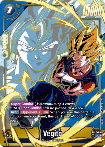 Vegito - FB10-041 (Alternate Art) (FB10-041), Cross Force — DB Fusion card price