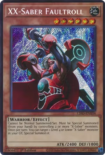 XX-Saber Faultroll (Secret Rare) (L26D-ENX04), Legendary Modern Decks 2026 — Yu-Gi-Oh! card price
