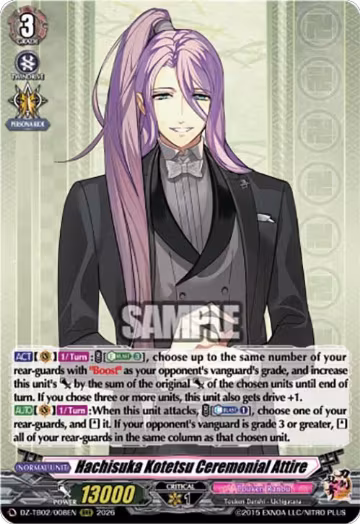 Hachisuka Kotetsu Ceremonial Attire (DZ-TB02/008EN), DZ-TB02: Touken Ranbu Online — Vanguard card price