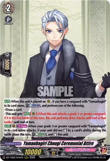 Yamanbagiri Chougi Ceremonial Attire (DZ-TB02/010EN), DZ-TB02: Touken Ranbu Online — Vanguard card price