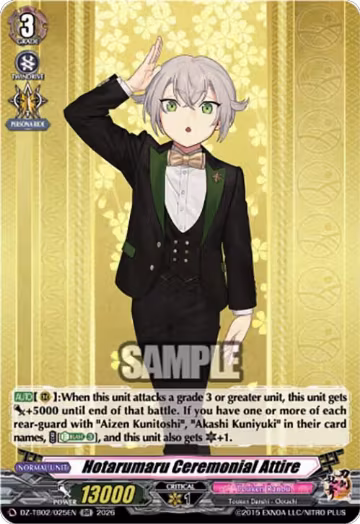 Hotarumaru Ceremonial Attire (DZ-TB02/025EN), DZ-TB02: Touken Ranbu Online — Vanguard card price